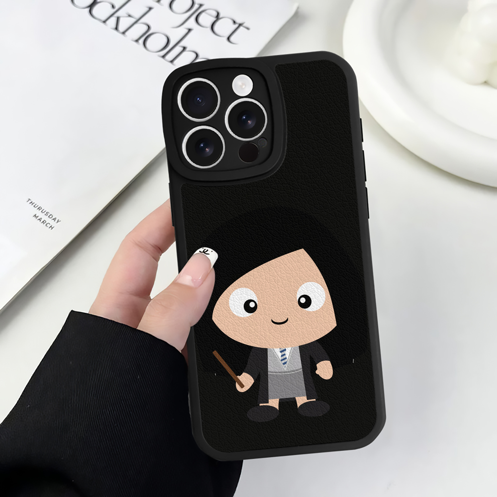 （画像用） Harry Potter ハリー・ポッターシリーズ 【iPhone 16シリーズ対応】シリコンスマホケース（レザー調） 材質：シリコン